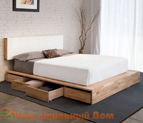 Модели кроватей с местами для хранения