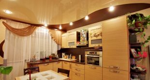 Натяжной потолок – делаем ремонт на кухне