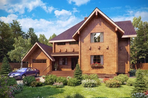 Строительство современного дома из дерева