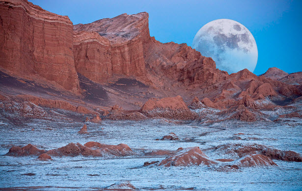 пустыня атакама лунная долина
