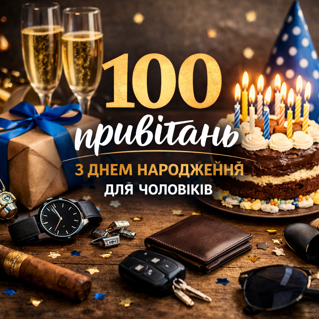 100 привітань з днем народження для чоловіків - Urban News